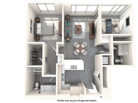 Vive Luxe Apartments B2 Floor Plan